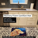 Saluki Memory Foam Kitchen Mat Machine Washable Anti-Fatigue Cushion Comfort Bath or Kitchen Rug