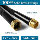 Garden Hose 50ft Made of TPE(BetterThan PVC), with 10 Patterns Sprayer Nozzle, Ultra-Light & Flexible Water Hose with Solid Brass Fittings, Non-Shrinking, Easy to Storage, Drinking Water Safe Material by GreenHaven Gardens