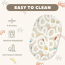 STARUIA Large Kids Rug for Playroom, 4'x6' Washable Road Rug for Nursery, Non-Slip Car Rugs for Boys Room, Tan Traffic Classroom Rugs Soft Baby Play Mat for Dorm Toy Room Tent by CozyNest Decor