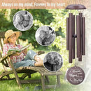 Sympathy Wind Chimes Life Tree, 36inch Personalized Memorial Wind Chimes, Cardinal Wind Chime for Loss of Loved Dad/Mom, Sympathy Gifts Memorial Gifts, Deep Tone Outdoor Decorations by CozyNest Decor