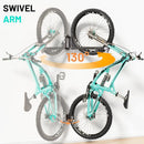 3-Pack Swivel Bike Rack Wall Mount, Bike Hangers for Garage, Space-Saving Vertical Bike Holder, Holds up to 77 lbs, Bicycle Wall Hanger Storage, No Heavy Lifting Required Indoor Hanging Bike Rack by GreenHaven Gardens