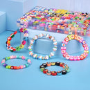 1000PCS Polymer Clay Beads Bracelet Making kit, 24 Style Cute Fun Beads Flower Animal Rainbow Eye Charms for Jewelry Necklace Earring Making DIY Accessories for Women Girls by TinyTreasures Baby Boutique