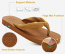 KuaiLu Flip Flops for Women with Arch Support Yoga Mat Comfortable Summer Beach Walking Thong Cushion Sandals Slip On Indoor Outdoor by TinyTreasures Baby Boutique