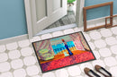 Westie with Mom and a view Doormat Indoor Outdoor 18H X 27W Front Door Mat Rugs for Entryway, Non Slip Washable