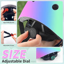 Adjustable Kids Bike Helmet with Knee & Elbow Pads Set, Color Gradient Design for Boys and Girls Aged 3-14+, for Skateboarding, Scooter, Roller & Inline Skating, Longboard by TinyTreasures Baby Boutique