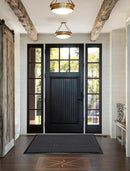 Yimobra Front Door Mat Outdoor Indoor Entrance, 100% Waterproof All-Season All Weather Doormat, Welcome Matt Outside Entry, Non Slip, Low Profile, Heavy Duty Patio Porch Floor Mats,47 x 32,Grey by CozyNest Decor