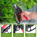 Garden Clippers, Premium Germany Pruners, Work 3 Times Easier, Professional Pruning Shears, Cutting Rose, Flower, Hedge, Stem, Sharp Scissors Gardening Tools, Arthritis Weak Hand Snips by GreenHaven Gardens