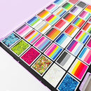 Face Body Paint Kit for Kids & Adults - 36 Vibrant Rainbow Colors,6 Glitter Gels,with Stencils,Brushes,Tattoos.Ideal for Halloween,Christmas, Birthday Parties,Cosplay (Rainbow Sparkle Set) by TinyTreasures Baby Boutique