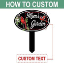 Personalized Name Garden Cardinal Metal Signs with Stake, Custom Family Name Yard Decor for Outdoor Outside, Cardinal Lawn Patio Stake Gardening Enthusiasts Grandmothers Gift by CozyNest Decor