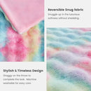 Cozy Bliss Faux Fur Throw Blanket for Couch, Fuzzy Soft Plush Thick Bubble Blanket for Sofa Bedroom Living Room, 60 * 80 Inches Tie-dye Rainbow by CozyNest Decor