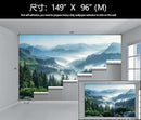 Misty Pine Forest Wallpaper Mountain Peaks Landscape Landscape Wall Mural (Not Peel and Stick) by CozyNest Decor