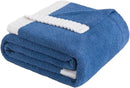 Soft Fuzzy Throw Blanket - Blue Cozy Warm Knit Fluffy Plush, Lightweight & Breathable, Throw for Bed, Chair, Sofa, Couch, Outdoor, 50"X60", Oeko-TEX Certified by CozyNest Decor