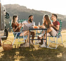 VINGLI Folding Webbed Oversized Lawn Chairs with Detachable Cup Holder, 300 LBS High Beach Chair for Adults Heavy Duty, Portable Aluminum Patio Chair for Yard, Garden, 2 Pack,Dark Green by GreenHaven Gardens