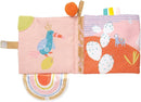 Manhattan Toy Llama Themed Soft Baby Activity Book with Squeaker, Crinkle Paper and Baby-safe Mirror Small by TinyTreasures Baby Boutique