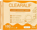 Laundry Detergent Sheets Up to 160 Loads, Amber Dusk - Great For Travel,Apartments, Dorms,CLEARALIF Laundry Detergent Strips Eco Friendly & Hypoallergenic - 80 Sheets by CozyNest Decor