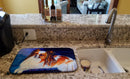 Papillon Dish Drying Mat Absorbent Dish Drying Mat Pad for Kitchen Counter Dish Drainer Mat for Countertop, 14 x 21", Multicolor
