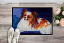 Papillon Doormat Indoor Outdoor 24H X 36W Front Door Mat Rugs for Entryway, Non Slip Washable Low Pile,