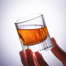 KAMMAK Crystal Whiskey Glasses Set of 2, Luxury 2.03oz Old Fashioned Glasses Stemless, Handcrafted Liquor Glasses, Hand Blown Scotch Cup for Women, Men Barware Gift for Cocktail, Bourbon by CozyNest Decor