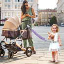 Accmor Toddler Leash with Reflective Baby Anti Lost Wrist Link, 2 in 1 Kids Walking Harnesses Belt Leashes with Key Lock for Girls Age 1-4, Keep Child Close Rope Tether for Outdoor Travel Purple by TinyTreasures Baby Boutique