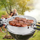 onlyfire Shish Kabob Set with Stainless Steel Ring, Automatic Skewers Turner for Weber 22" Kettle and Other Similar Kettle Grills by GreenHaven Gardens