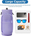 32 40 oz Water Bottle Carrier with Strap, Neoprene Water Bottle Sleeve Bag with 2 Pockets Insulated Flask Sling Holder for Walking Hiking Gym by TinyTreasures Baby Boutique