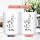 Customized Name Cat Lover Ceramic Mug Gift For Cat Mom/Dad/Family/Friends, Personalized Cats Coffee Mug 11 15Oz, Cute Cats White Accent Cup Gift For Birthday Christmas Thanksgiving, Animal Teacup by TinyTreasures Baby Boutique