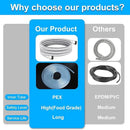 Dishwasher Installation Kit - 10 FT Stainless Steel Braided Dishwasher Hose kit,Food Grade PEX Inner Tube Water Line with Add A Tee,3/8"MIP Elbow,3/8"x3/4"FHT Elbow by CozyNest Decor