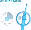 Kids Sonic Electric Toothbrush, Rechargeable Smart Toothbrush for Children Toothbrush for Toddlers Boys Girls Age 3-12 with 30s Reminder, 2 Mins Timer, 6 Modes, 6 Brush Heads, Wall-Mounted Holder by TinyTreasures Baby Boutique