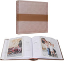 RECUTMS Photo Album 4x6 with Writing Space 100 Photos Photo Book, Leather Cover Picture Album with Memo Areas for Wedding Anniversary Family Baby Couple Valentines Graduation Travel (Light Coffee) by TinyTreasures Baby Boutique
