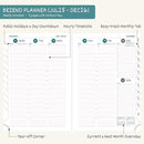 BEZEND Planner 2025-2026 Weekly and Monthly, 8.5" x 11" Academic Calendar (Jul 25-Dec 26) Vertical Daily Appointment with Hourly Timeslot & Monthly Tab, PU Leather Hardcover - Kiwi by CozyNest Decor