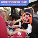 Steering Wheel Toy,Driving Steering Wheel Toy for Kids Backseat,Interactive Educational Learning Sensory Toy with Vibration,Simulated Car Toys with Light Songs for Infant Preschool Kids Toddler Gifts by TinyTreasures Baby Boutique