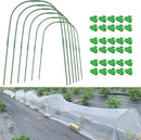 Garden Hoops Grow Tunnel for Raised Beds, 6 Sets 25.6" x 31.5" Rust-Proof Steel Greenhouse Hoops, Plant Support Garden Stakes Frame for Garden Fabric, Row Cover, Garden Netting by GreenHaven Gardens