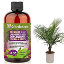 Premium Liquid Palm Tree Plant Fertilizer - 3-1-2 Concentrate for Indoor Plants and Flowers by Gardenera | Organic Plant Food for Palm Trees - 8oz by GreenHaven Gardens