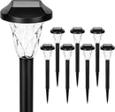 GIGALUMI Solar Outdoor Lights,Solar Lights Outdoor Waterproof 8 Pack,Cool White Pathway for Outside, Powered Garden Decoration for Pathway,Patio,Lawn,Yard by GreenHaven Gardens