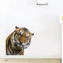 Gentle Tiger Wall Stickers & Decals - Peel & Stick, Removable Funny Tiger Window Stickers for Farmhouse Bedroom, Living Room & Shop Windows by CozyNest Decor
