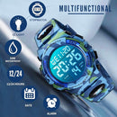 Kids Watch,Boys Watch for 3-15 Year Old Boys,Digital Sport Outdoor Multifunctional Chronograph LED 50 M Waterproof Alarm Calendar Analog Watch for Children with Silicone Band,Kids Gift by TinyTreasures Baby Boutique