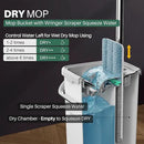 JOYMOOP Mop and Bucket Set, Dust Mops for Floor Cleaning, Wall Mop with 2 Microfiber Mop Head Replacement by CozyNest Decor