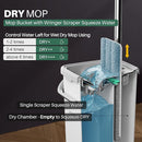 JOYMOOP Mop and Bucket Set, Dust Mops for Floor Cleaning, Wall Mop with 4 Microfiber Mop Head Replacement by CozyNest Decor