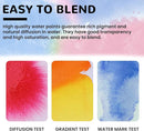 12 Color Watercolor Paint for Kids, 12 Pack Washable Water Color, Classroom Set, Woodbrushes Included by TinyTreasures Baby Boutique
