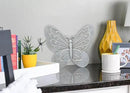 NAT & Jules Animal Character Shaped Dimensional Indoor Outdoor 11 inch Cast Resin Decorative Garden Stepping Stone, Patio, Walkway Sculpture Yard Art, Stone Grey Butterfly by CozyNest Decor