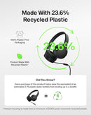 Belkin SoundForm Mini Kids Wired Headphones w/USB C to 3.5mm Dongle, Built-in Mic & Fun Stickers, 85dB Max Volume – for Online Learning, Travel, Compatible w/iPhone 16, iPad, Galaxy S25, etc - Black by TinyTreasures Baby Boutique