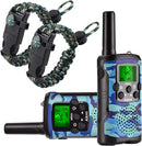 Walkie Talkies for Kids 22 Channel 2 Way Radio 3 Miles Long Range Handheld Walkie Talkies Durable Toy Best Birthday Gifts for 6 Year Old Boys and Girls fit Adventure Game Camping (Blue Camo 1) by TinyTreasures Baby Boutique