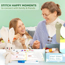 Crochetta Crochet Kit for Beginners, Crochet Starter Kit w Step-by-Step Video Tutorials, Beginner Crochet Kit Knitting Supplies for Adults Kids, Crochet Bunny(40%+ Yarn) by TinyTreasures Baby Boutique
