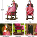 Goodeco Solar Flamingo Statue Outdoor - Perfect Relaxing Fairy Garden Gifts, Great as Birthday or Mom Gifts - 8.1 inches Tall, Pink by GreenHaven Gardens