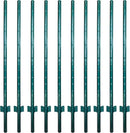 ARIFARO Fence Posts 5 Feet Sturdy Duty Metal Fencing Fencing Poles, Pack of 10, No Dig Garden T Post for Wire Fencing Steel Poles for Yard, Outdoor Wire by CozyNest Decor