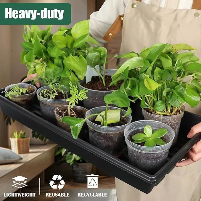 Seed Starter Kit - 10 Pack 1020 Seed Trays with 2 Seedling Heat Mats for Plants (10"x20.5"), Complete Seed Germination Kit for Indoor Gardening, Greenhouse Accessories, photo 5 of 6