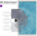 PURPLE LEAF 10 FT Cantilever Patio Umbrella Outdoor Aluminum Offset Square Umbrella with 3 Years Fade Resistance Recycled Fabric and 360-degree Rotation for Deck Pool Gard, Mist Grey by GreenHaven Gardens