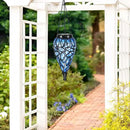 SUNNYPARK Outdoor Plastic Solar Hanging Lantern, 15 Cool White LEDs Twinkle Effect Tear-Shaped Hanging Lantern Decor Garden Decorative Solar Lights for Backyard, Patio and Lawn by CozyNest Decor