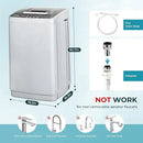 Euhomy 1.03cu.ft Portable Washer, 8.8LBS Capacity Small Portable Washing Machine with 10 Programs 5 Water Levels, Drain Pump and LED Display,Compact Washer for Apartments, RVs, Homes, Light Gray by CozyNest Decor