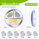 3-Pack Stainless Steel Baby Plates with Suction, BPA-Free Stainless Steel Kids Plates, 9” Divided Toddler Plate for Dishwasher Safe, Non-Slip Silicone Base, Detachable (Blue, Green, Purple) by TinyTreasures Baby Boutique
